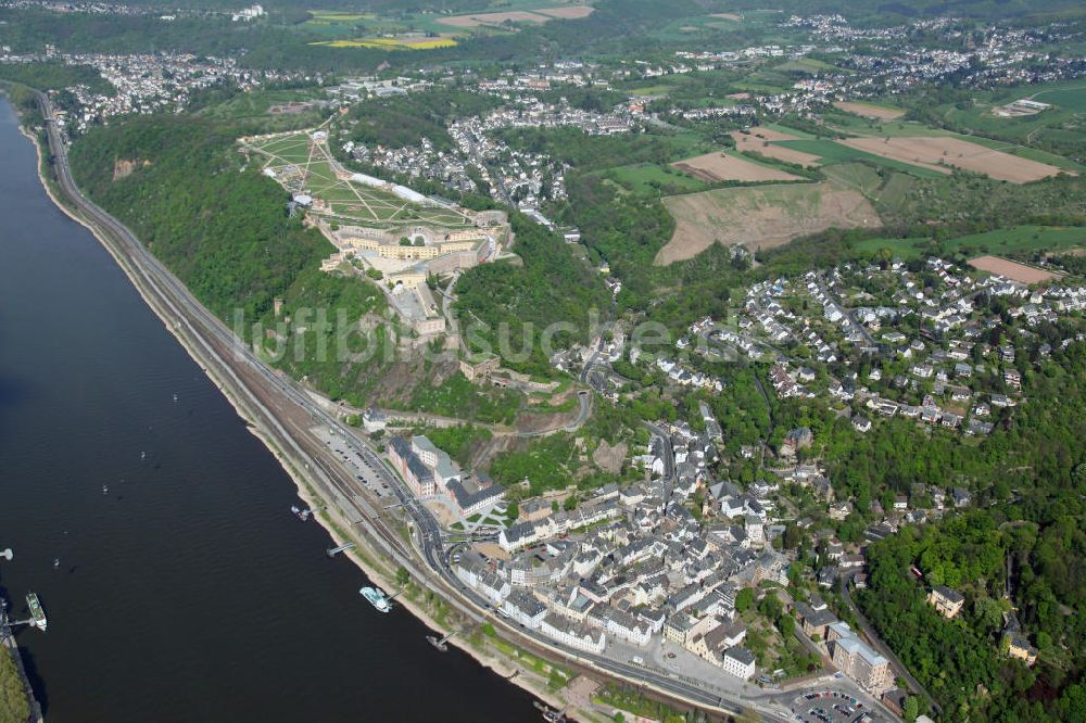 Luftaufnahme Koblenz - Bundesgartenschau Buga Koblenz 2011