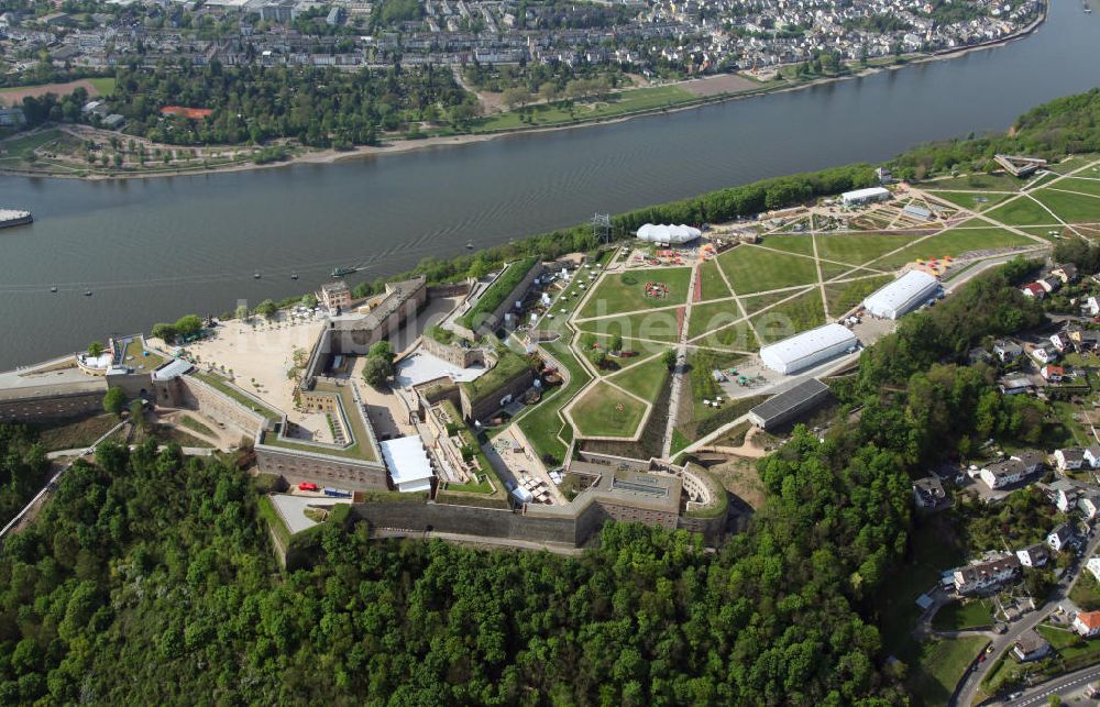 Luftbild Koblenz - Bundesgartenschau Buga Koblenz 2011