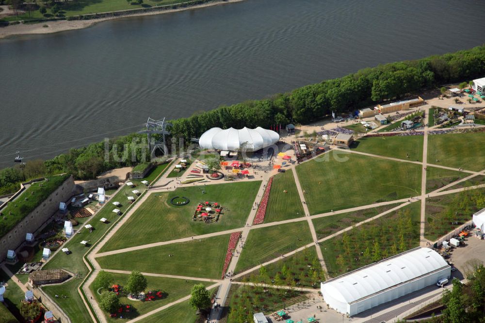 Luftaufnahme Koblenz - Bundesgartenschau Buga Koblenz 2011