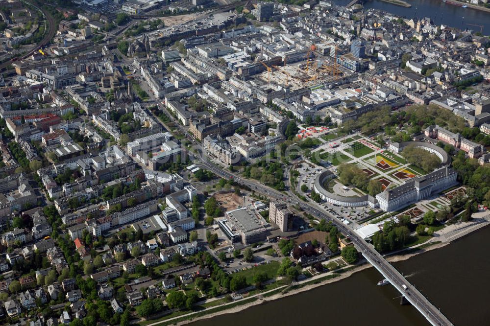 Koblenz aus der Vogelperspektive: Bundesgartenschau Buga Koblenz 2011