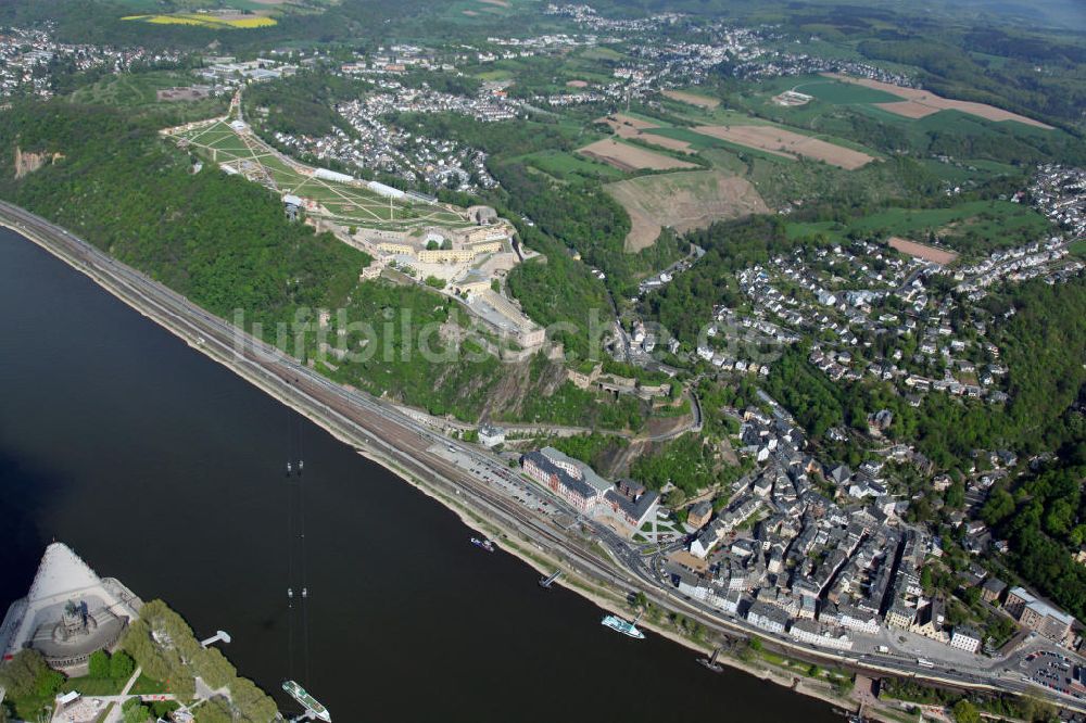 Luftbild Koblenz - Bundesgartenschau Buga Koblenz 2011