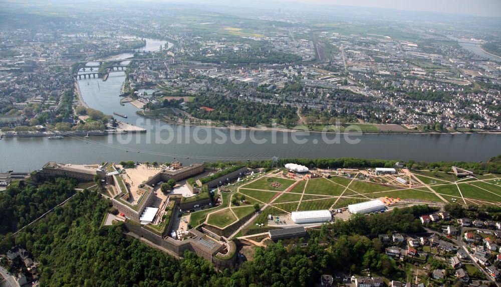 Luftaufnahme Koblenz - Bundesgartenschau Buga Koblenz 2011