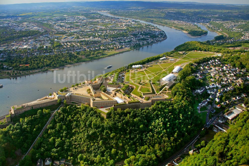 Luftbild Koblenz - Bundesgartenschau Buga Koblenz 2011