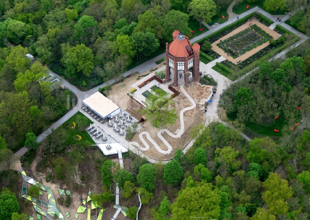 Rathenow aus der Vogelperspektive: Bundesgartenschau 2015 in Rathenow im Bundesland Brandenburg