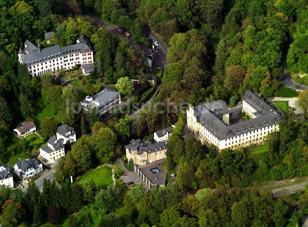 Luftaufnahme Vallendar - Bundesheim auf Berg Schönstatt in Vallendar im Bundesland Rheinland-Pfalz