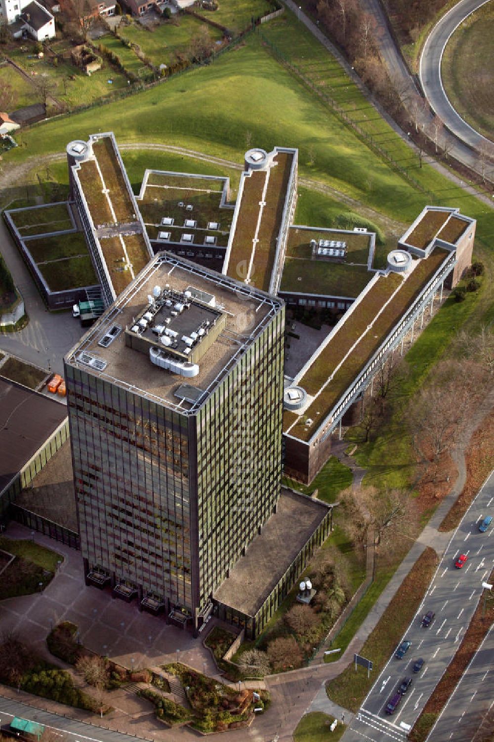 Luftaufnahme Bochum - Bundesknappschaft Bochum