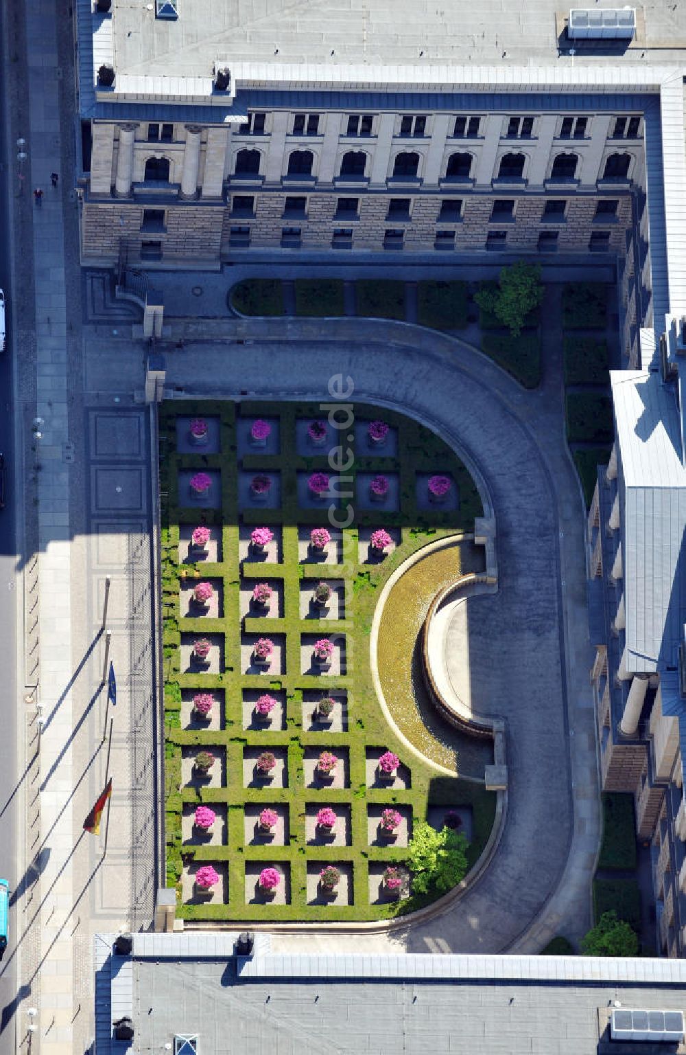 Berlin Mitte von oben - Bundesrat Berlin-Mitte