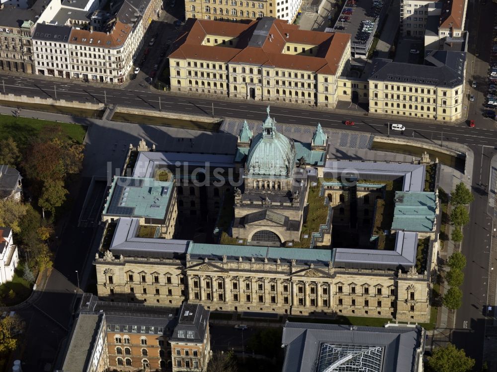 Luftaufnahme Leipzig - Bundesverwaltungsgericht in Leipzig im Bundesland Sachsen