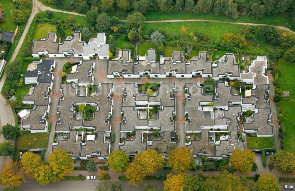 Essen aus der Vogelperspektive: Bungalows in Essen im Bundesland Nordrhein-Westfalen