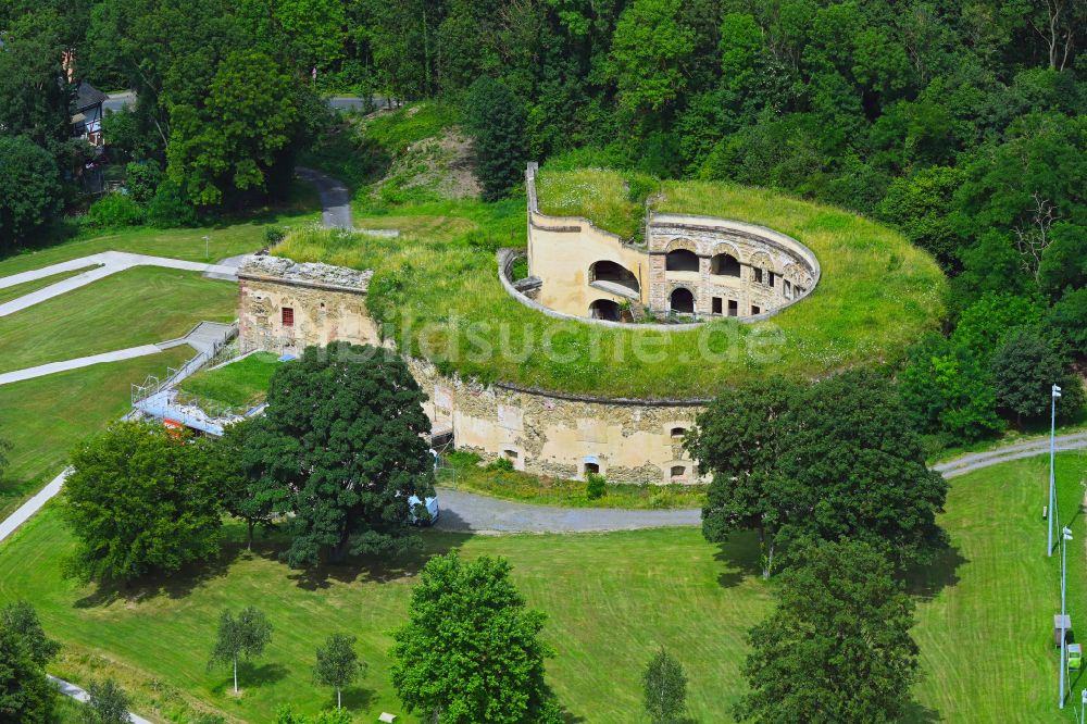 Luftbild Koblenz - Bunkerruine des ehemaligen Fort Asterstein in Koblenz im Bundesland Rheinland-Pfalz, Deutschland