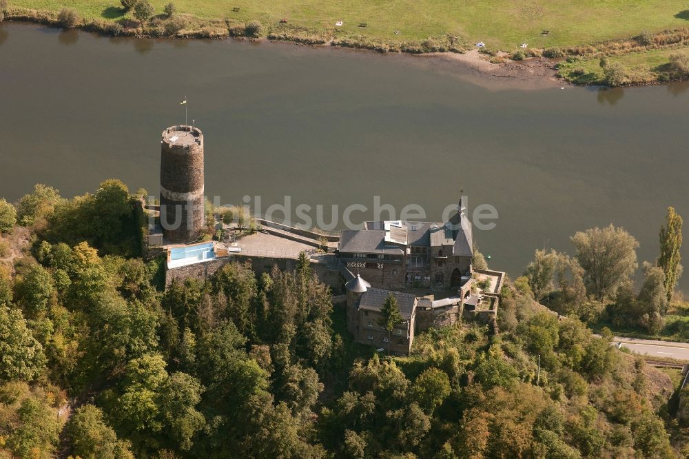 Münstermaifeld von oben - Burg Bischofstein in Münstermaifeld im Bundesland Rheinland-Pfalz