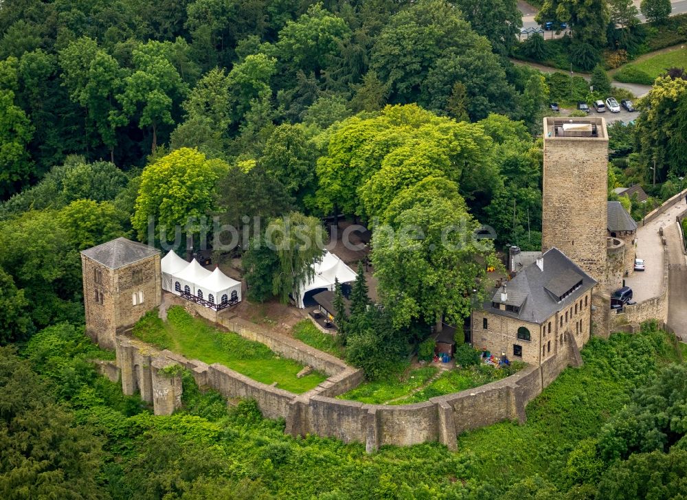 Luftbild Hattingen OT Blankenstein - Burg Blankenstein in Hattingen im Bundesland Nordrhein-Westfalen