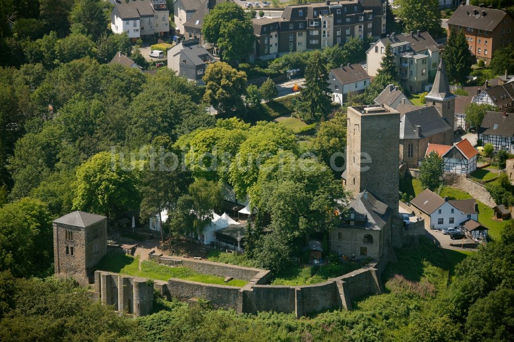 Hattingen von oben - Burg Blankenstein in Hattingen im Bundesland Nordrhein-Westfalen