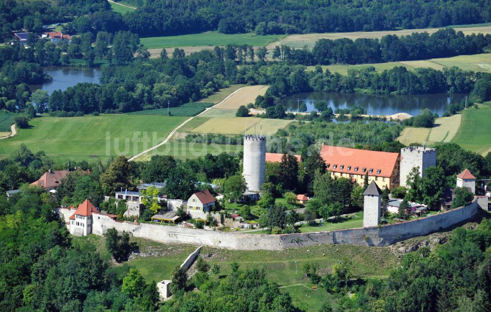 Luftaufnahme Burglengenfeld - Burg Burglangenfeld in Burglangenfeld, Bayern