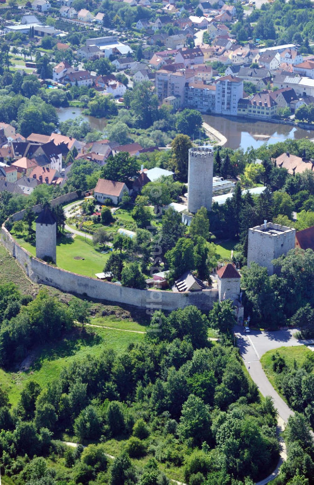 Luftbild Burglengenfeld - Burg Burglangenfeld in Burglangenfeld, Bayern