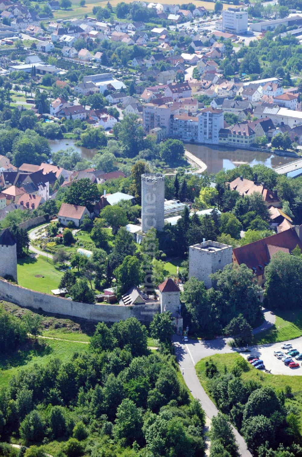 Luftaufnahme Burglengenfeld - Burg Burglangenfeld in Burglangenfeld, Bayern