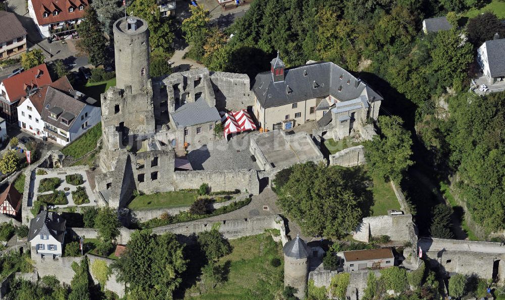 Eppstein aus der Vogelperspektive: Burg Eppstein