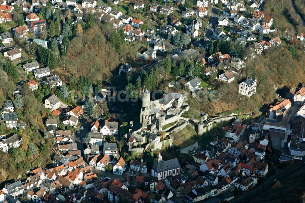 Eppstein von oben - Burg Eppstein