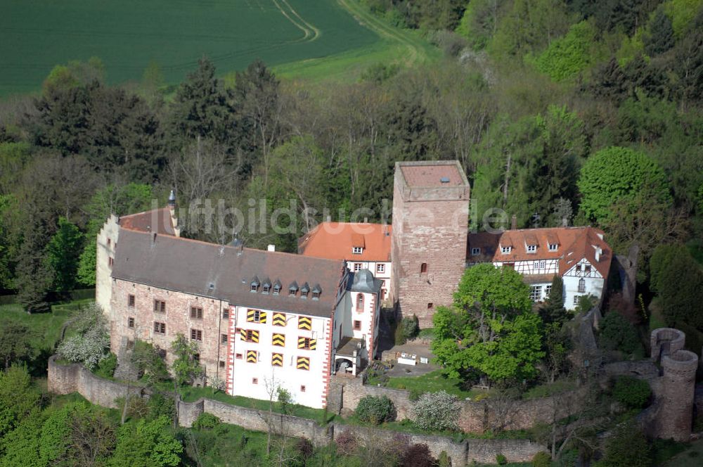 Luftaufnahme GAMBURG - Burg Gamburg im Main-Tauber-Kreis in Baden-Würtemberg