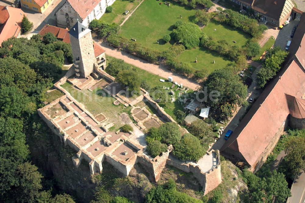 Luftaufnahme Halle (Saale) - Burg Giebichenstein in Halle (Saale)