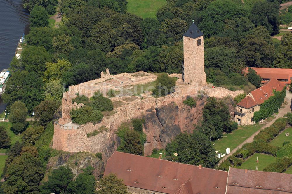 Luftaufnahme Halle (Saale) - Burg Giebichenstein in Halle (Saale)