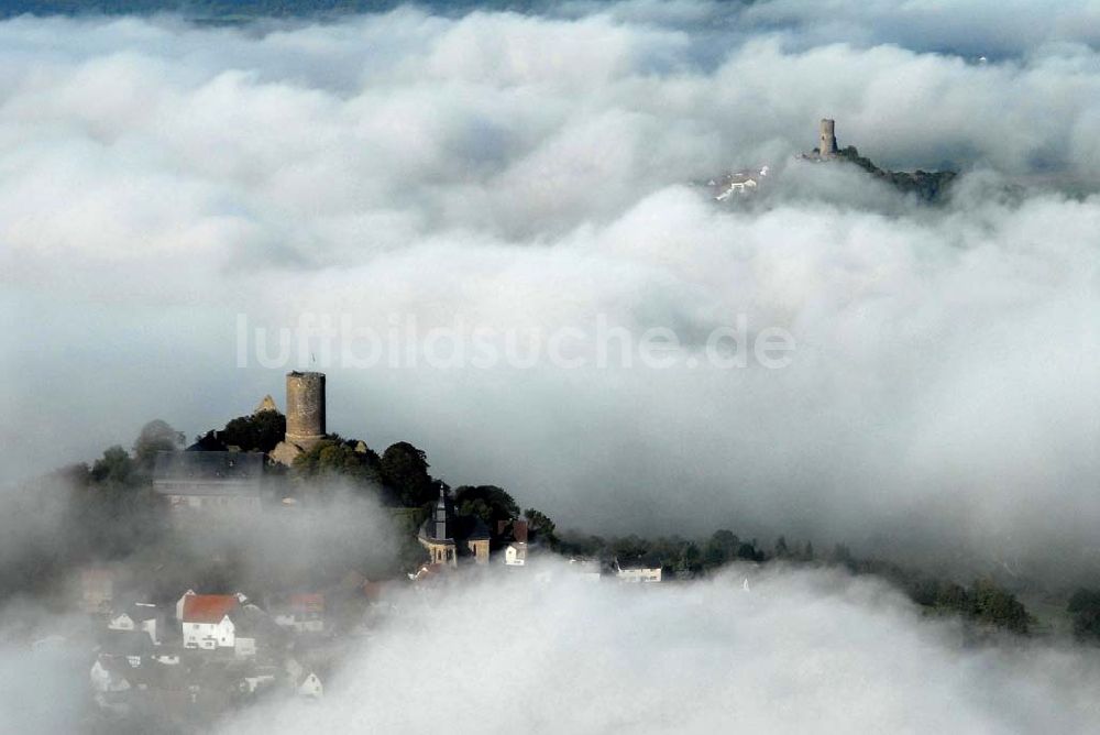 Krofdorf-Gleiberg von oben - Burg Gleiberg in Krofdorf-Gleiberg