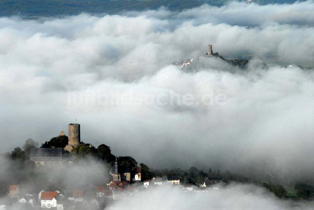 Krofdorf-Gleiberg aus der Vogelperspektive: Burg Gleiberg in Krofdorf-Gleiberg