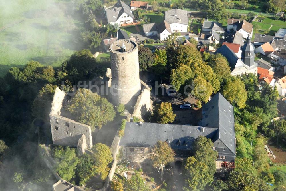 Luftaufnahme Krofdorf-Gleiberg - Burg Gleiberg in Krofdorf-Gleiberg