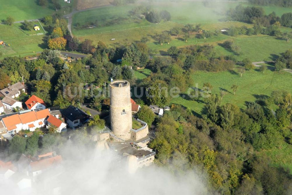 Krofdorf-Gleiberg aus der Vogelperspektive: Burg Gleiberg in Krofdorf-Gleiberg