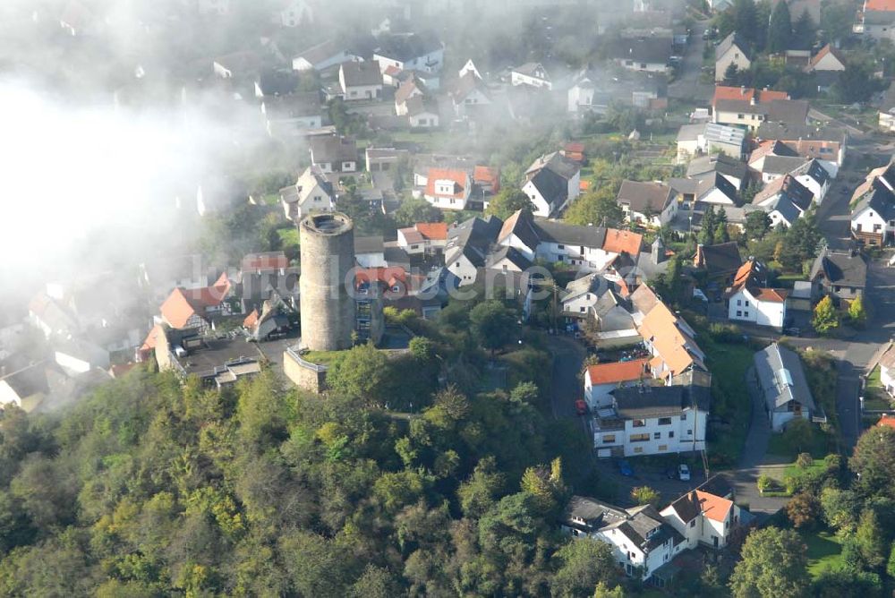 Krofdorf-Gleiberg aus der Vogelperspektive: Burg Gleiberg in Krofdorf-Gleiberg