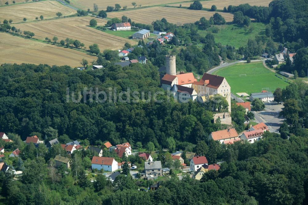 Kohren-Sahlis aus der Vogelperspektive: Burg Gnandstein in Kohren-Sahlis im Bundesland Sachsen