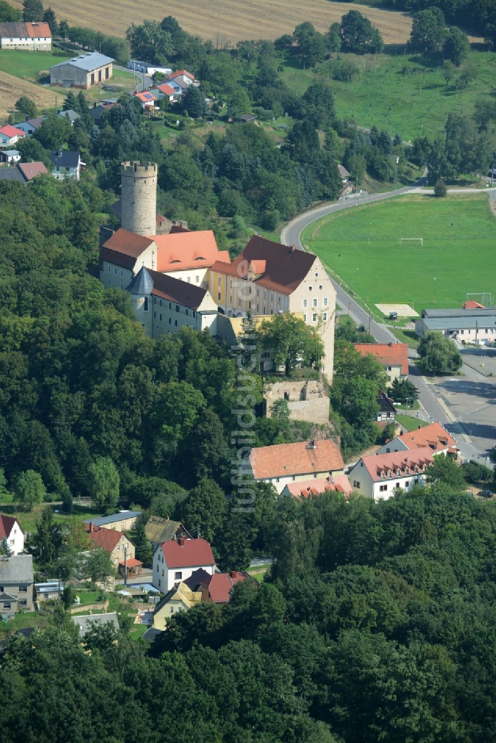 Luftbild Kohren-Sahlis - Burg Gnandstein in Kohren-Sahlis im Bundesland Sachsen