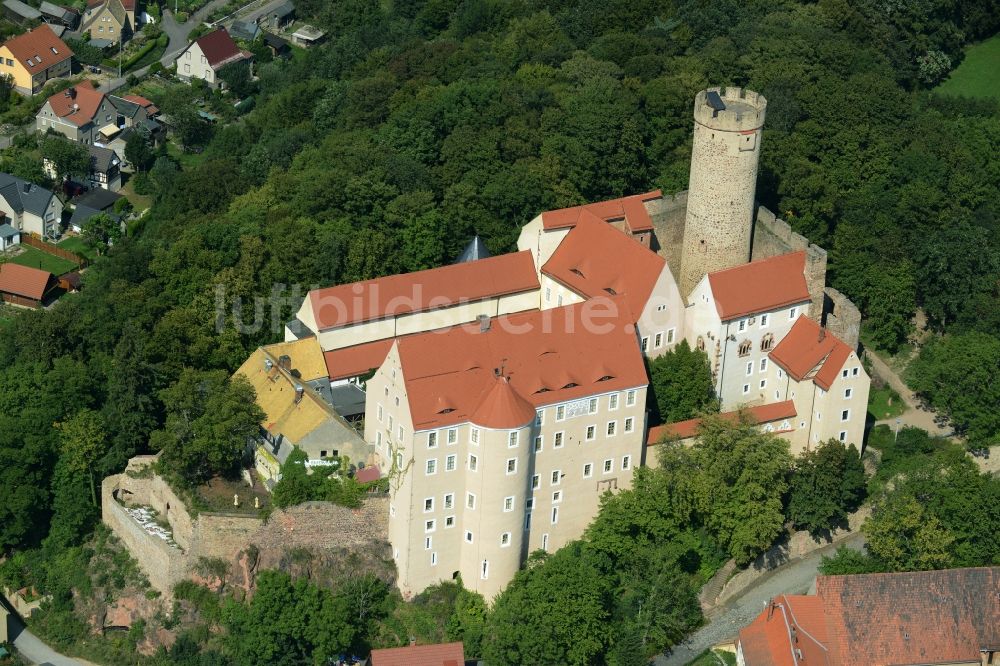 Luftaufnahme Kohren-Sahlis - Burg Gnandstein in Kohren-Sahlis im Bundesland Sachsen