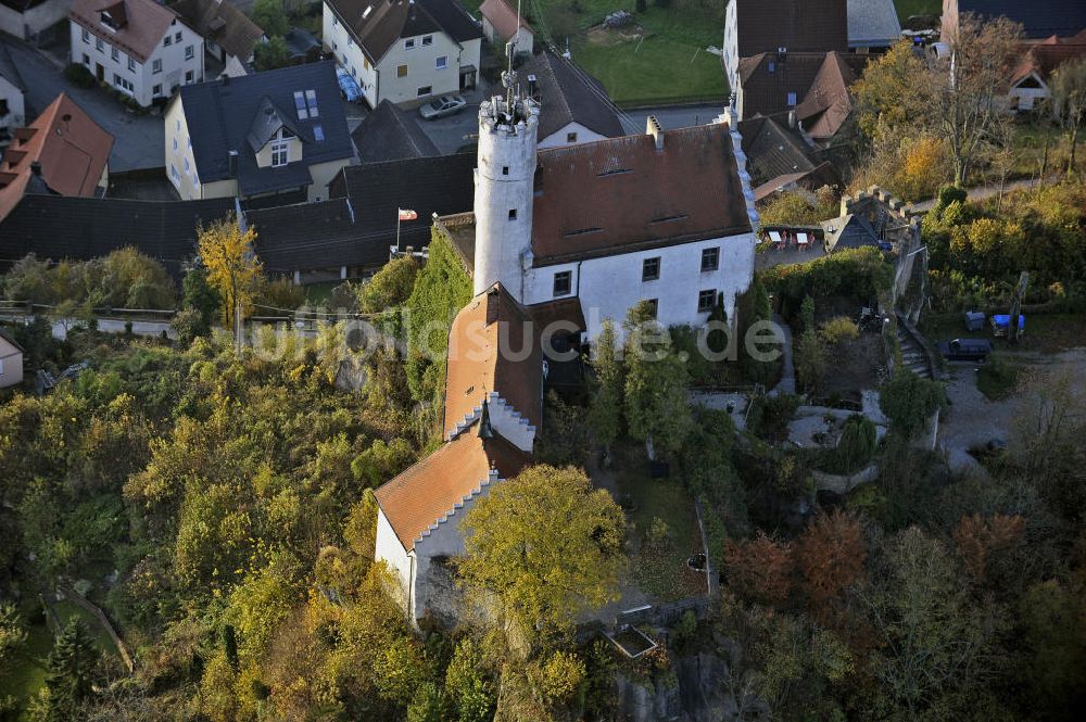 Gößweinstein von oben - Burg Gößweinstein