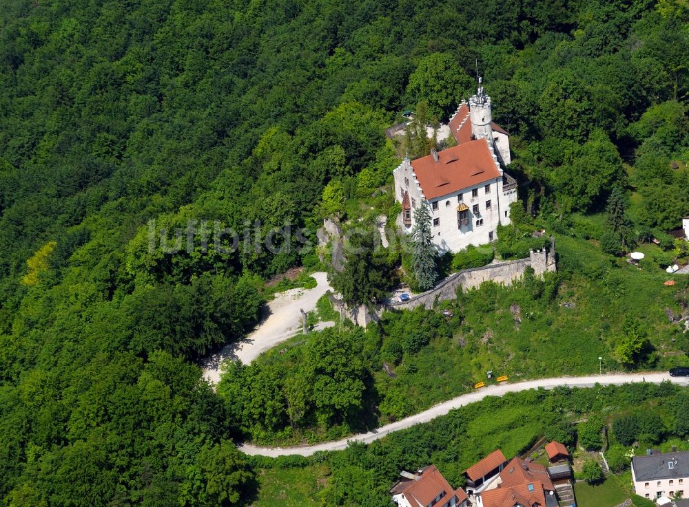 Luftbild Gössweinstein - Burg Gössweinstein in Gössweinstein im Bundesland Bayern