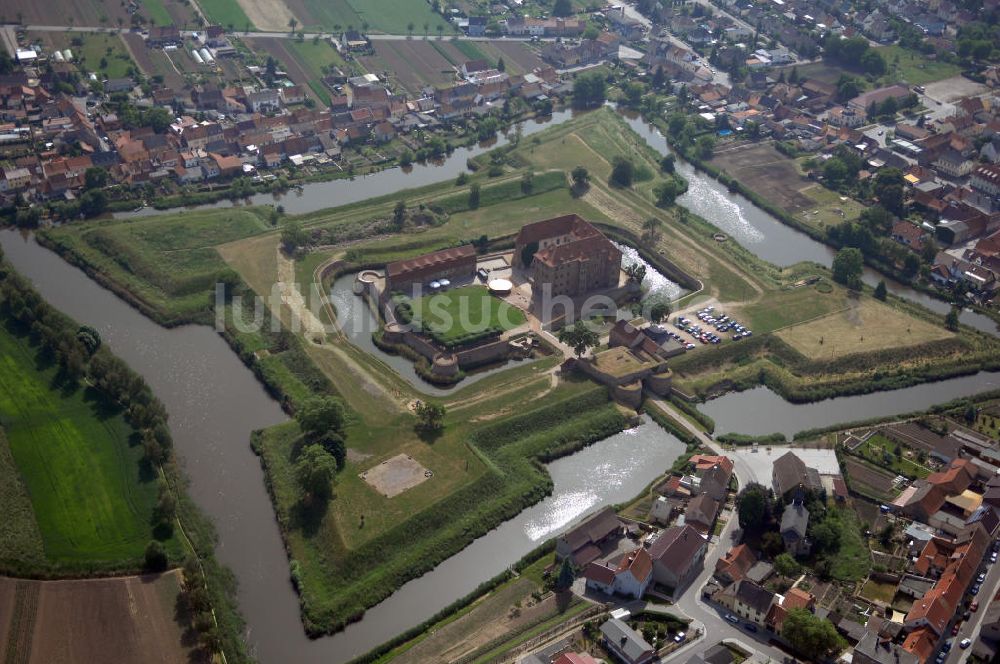 HELDRUNGEN aus der Vogelperspektive: Burg Heldrungen in Thüringen