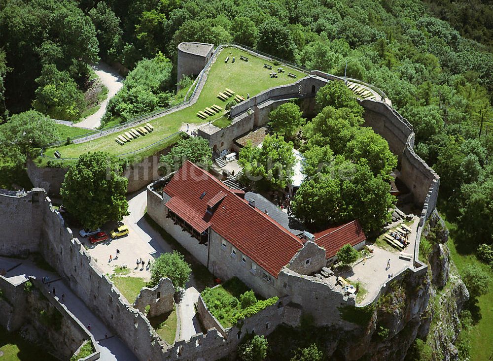 23.06.2001 aus der Vogelperspektive: Burg Hohenneuffen