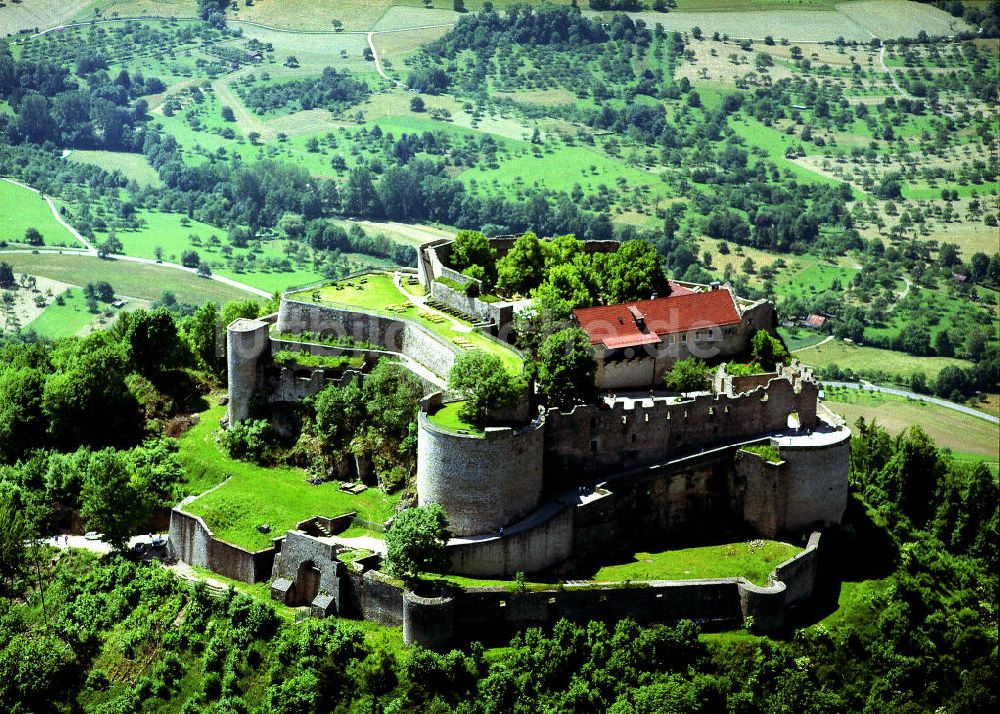 Luftbild 23.06.2001 - Burg Hohenneuffen