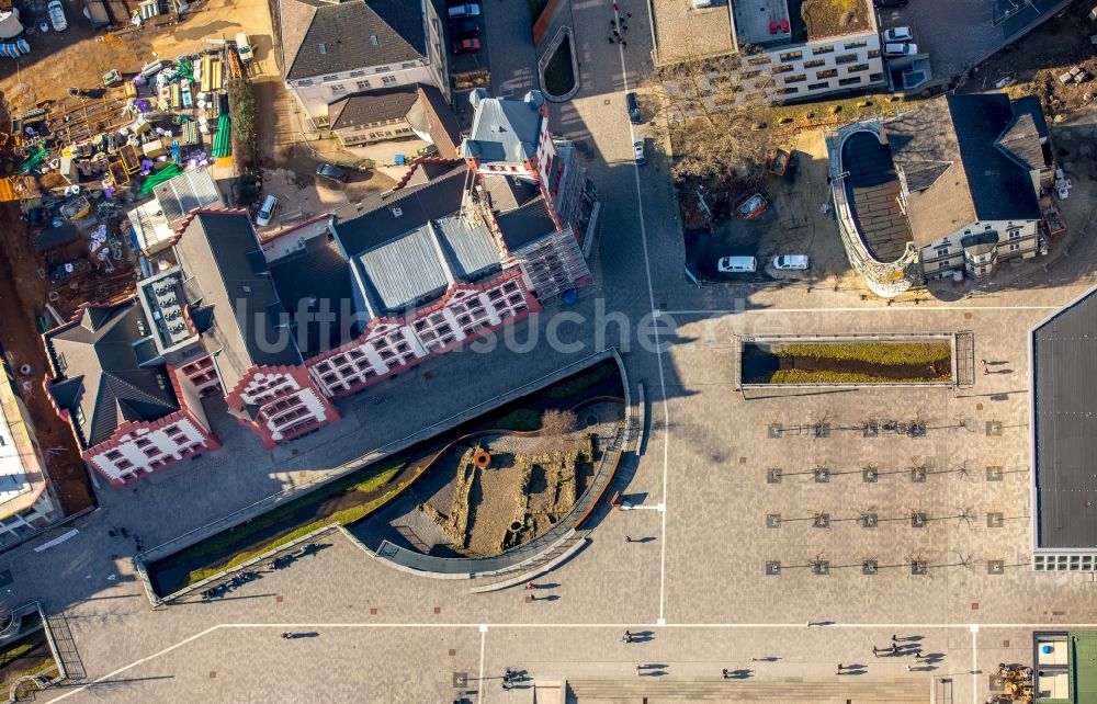 Dortmund von oben - Burg Hörder Burg in Dortmund im Bundesland Nordrhein-Westfalen, Deutschland