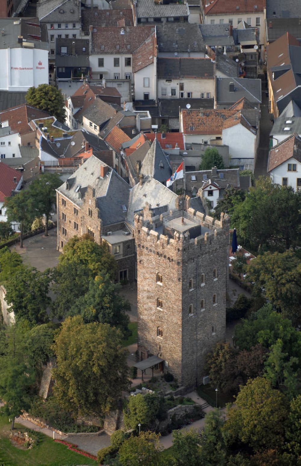 Bingen am Rhein aus der Vogelperspektive: Burg Klopp in Bingen am Rhein, Rheinland - Pfalz