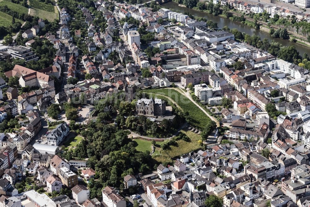 Rüdesheim am Rhein aus der Vogelperspektive: Burg Klopp in Bingen am Rhein im Bundesland Rheinland-Pfalz, Deutschland