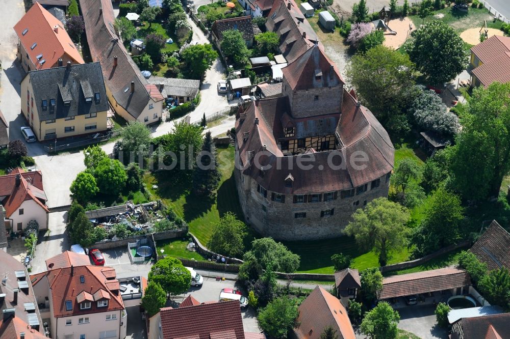 Luftbild Nürnberg - Burg Kornburger Schloss in Nürnberg im Bundesland Bayern, Deutschland