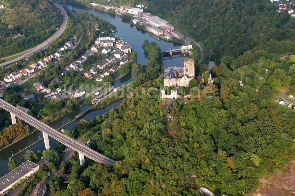 Luftbild Lahnstein - Burg Lahneck in Lahnstein im Bundesland Rheinland-Pfalz