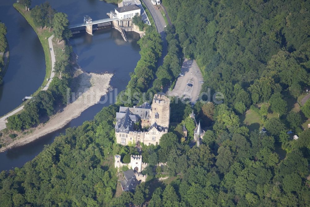 Luftbild Lahnstein - Burg Lahneck in Lahnstein im Bundesland Rheinland-Pfalz