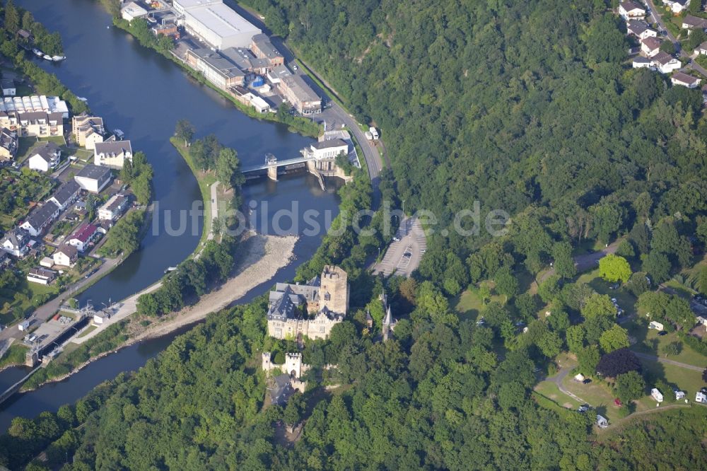 Luftaufnahme Lahnstein - Burg Lahneck in Lahnstein im Bundesland Rheinland-Pfalz