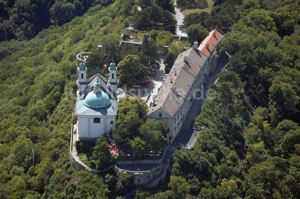 Luftbild Wien - Burg Leopoldsberg in Wien