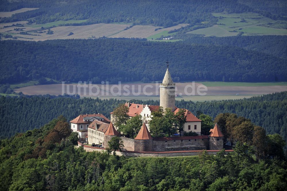 Luftbild Seitenroda - Burg Leuchtenberg