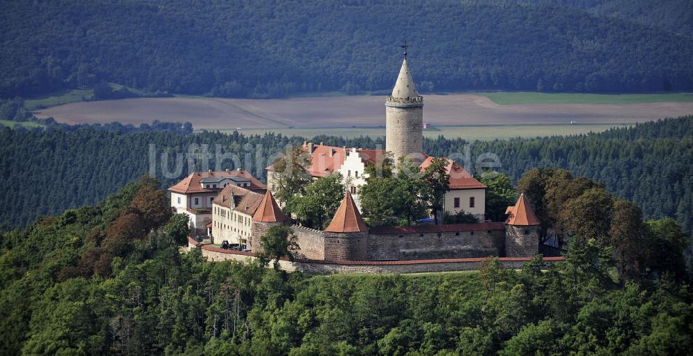 Luftaufnahme Seitenroda - Burg Leuchtenberg