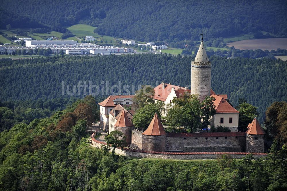 Seitenroda von oben - Burg Leuchtenberg