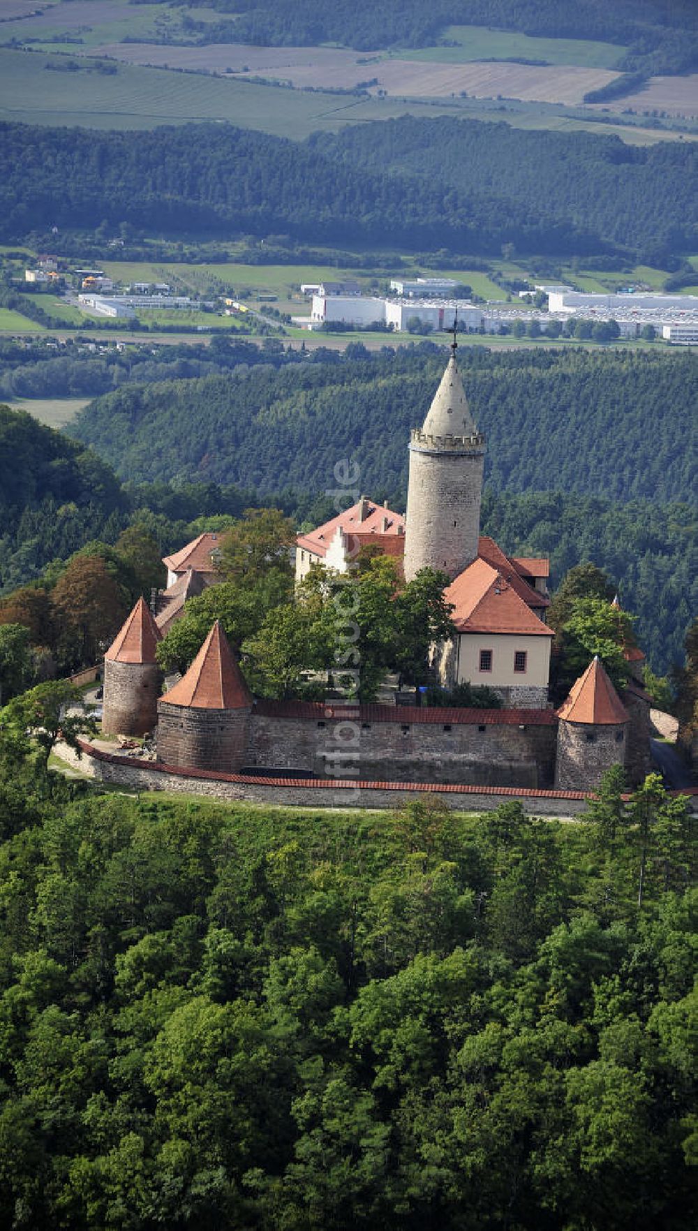 Luftaufnahme Seitenroda - Burg Leuchtenberg